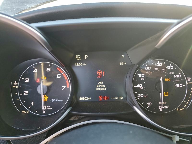 2018 Alfa romeo Giulia VIN ZARFAEEN6J7589465 COPART salvage auction — FRONT END, Ks - Cert Of Title-Salvage, sold $5,200 on 2026-07-16 (photo 9)