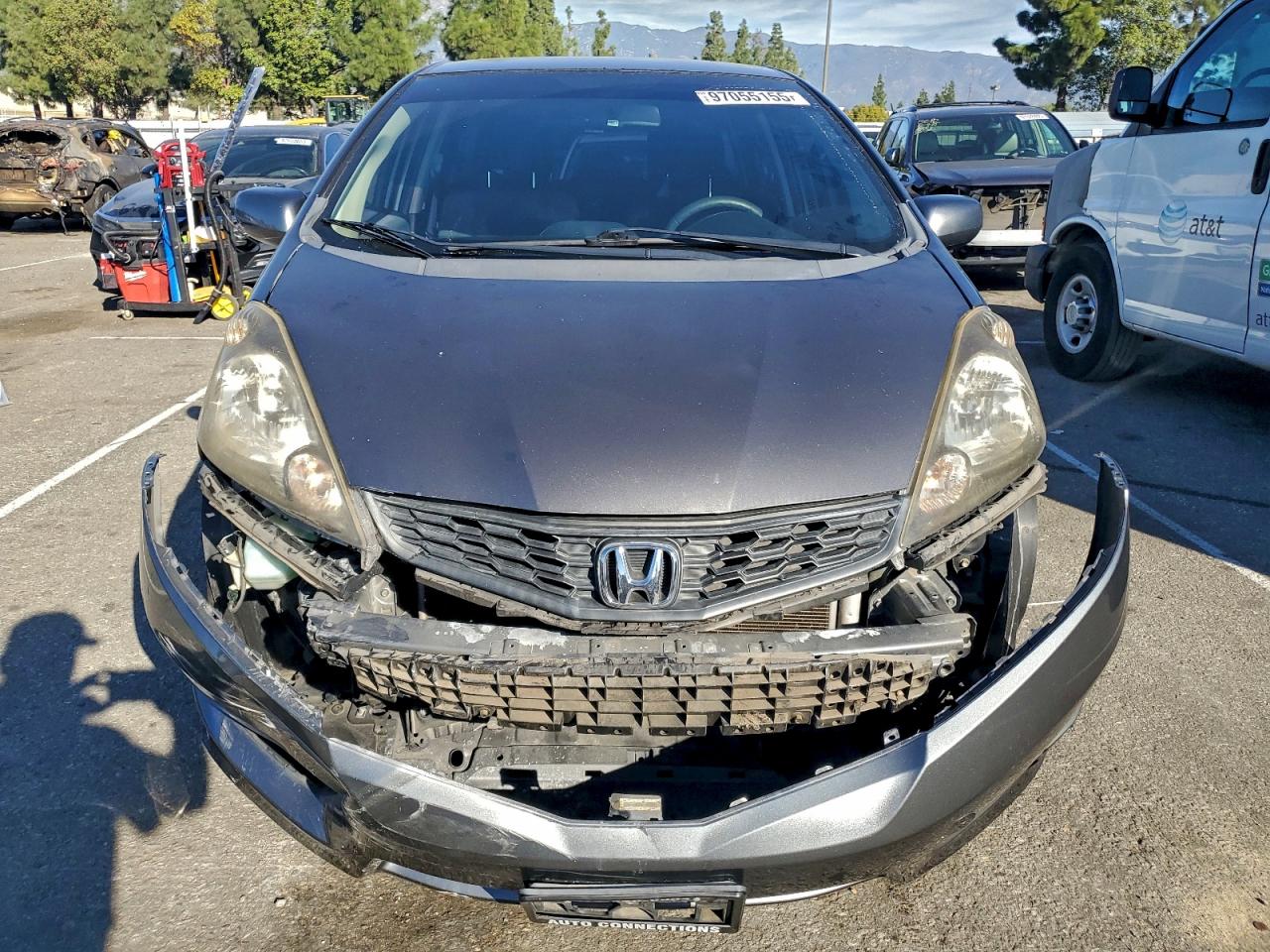 2012 Honda Fit VIN JHMGE8H58CC042044 COPART salvage auction — Front End, CA - SALVAGE CERTIFICATE, sold $3,250 on 2026-02-12 (photo 5)