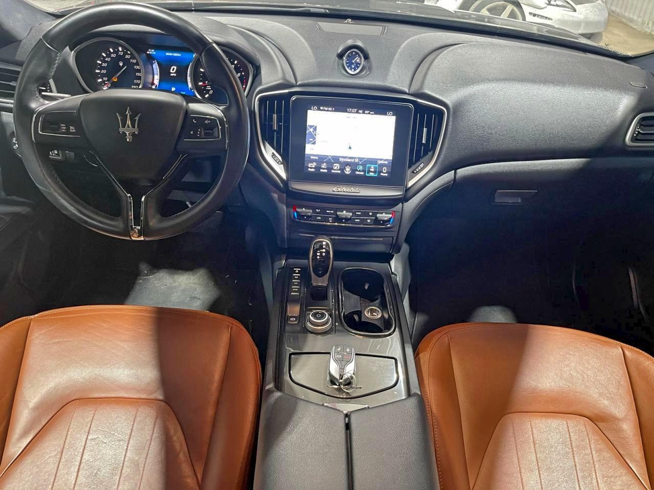 2017 Maserati Ghibli VIN ZAM57XSA9H1206127 COPART salvage auction — Damage History, Tx - Salvage Cert-Manufacturer Buyb (P), sold $33,500 on 2026-01-05 (photo 9)