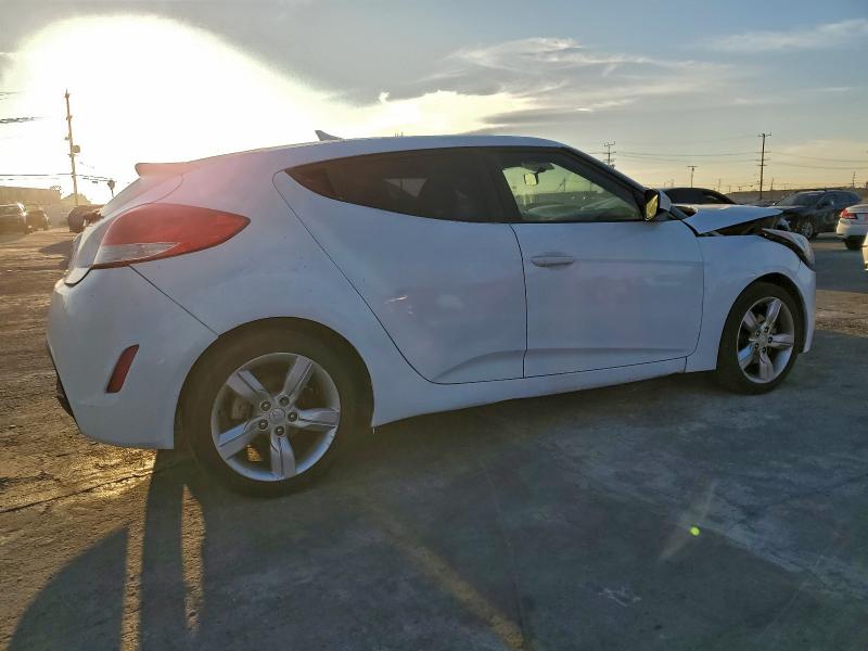 2015 Hyundai Veloster VIN KMHTC6AD1FU224674 COPART salvage auction — FRONT END, Ca - Salvage Certificate, sold $875 on 2026-07-15 (photo 3)