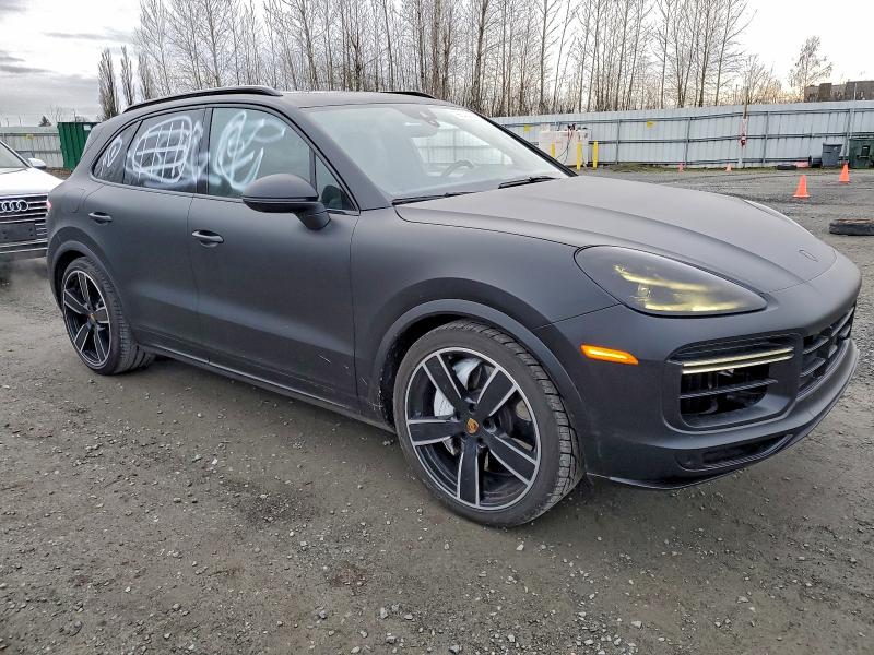 2021 Porsche Cayenne VIN WP1AF2AY4MDA36774 COPART salvage auction — Vandalized, WA - CERT OF OWNERSHIP-REBUILT, sold $35,000 on 2026-02-09 (photo 4)