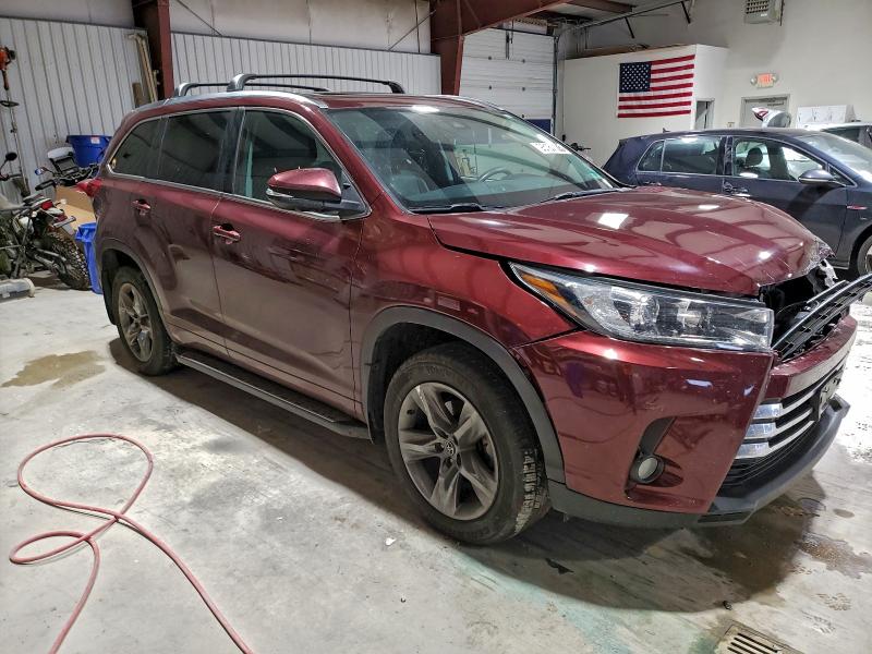 2018 Toyota Highlander VIN 5TDDZRFH2JS843771 COPART salvage auction — FRONT END, Pa - Certificate Of Salvage, sold $5,500 on 2026-07-31 (photo 4)