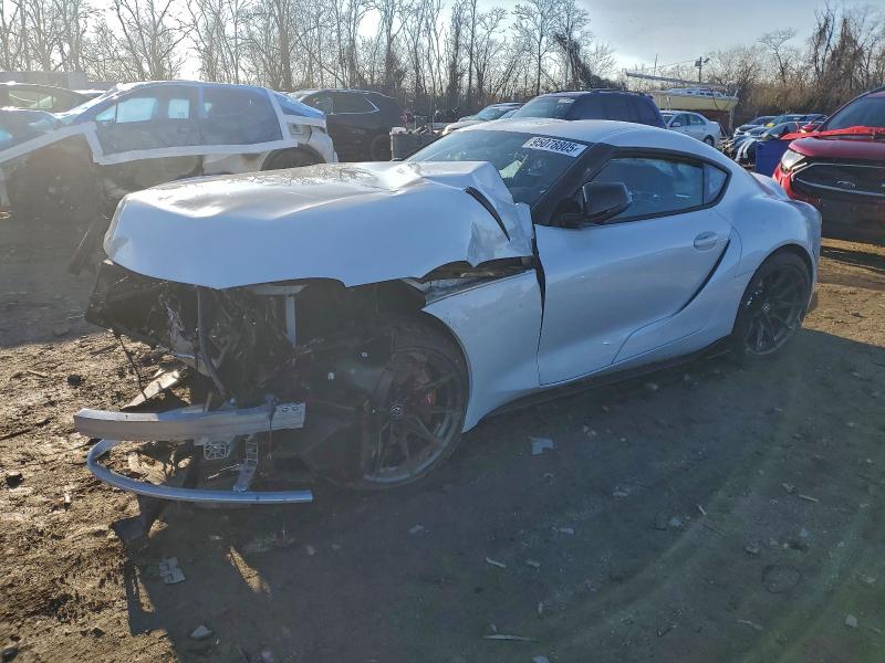 2026 Toyota Supra VIN WZ1DB0G05TW074003 COPART salvage auction — Front End, MD - CERT OF SALVAGE > 75% DAMAGE, sold $11,700 on 2026-02-12 (photo 1)