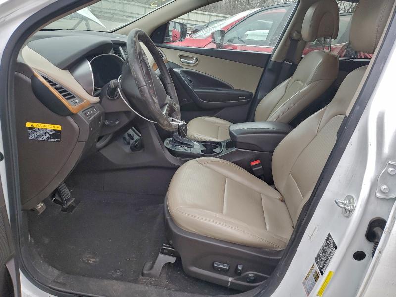 2014 Hyundai Santa fe VIN 5XYZU3LA4EG214038 COPART salvage auction — FRONT END, Md - Cert Of Salvage < 75% Damage, sold $2,200 on 2026-07-02 (photo 7)