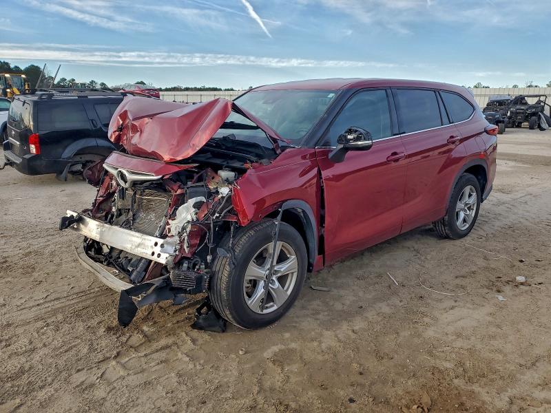 2022 Toyota Highlander VIN 5TDZZRAH3NS102287 COPART salvage auction — FRONT END, Sc - Cert Of Title-Salvage, sold $8,200 on 2026-07-29 (photo 1)