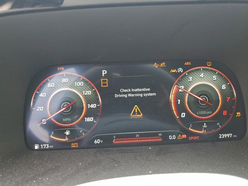 2024 Hyundai Palisade VIN KM8R54GE9RU758275 COPART salvage auction — REAR END, Al - Cert Of Title-Salvage Title, sold $10,900 on 2026-07-30 (photo 9)