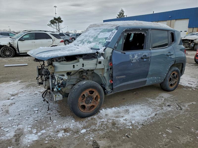 2018 Jeep Renegade VIN ZACCJBAB4JPJ57593 COPART salvage auction — FRONT END, Mi - Cert Of Title-Rebuilt Salvage, sold $350 on 2026-07-09 (photo 1)