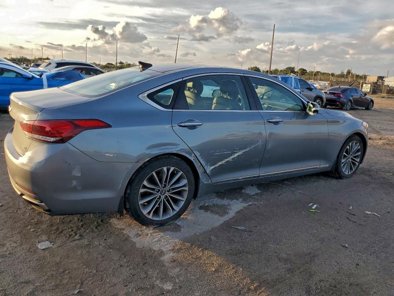 2016 Hyundai Genesis VIN KMHGN4JE6GU111796 COPART salvage auction — SIDE, Salvage Title, sold $3,550 on 2026-07-28 (photo 3)