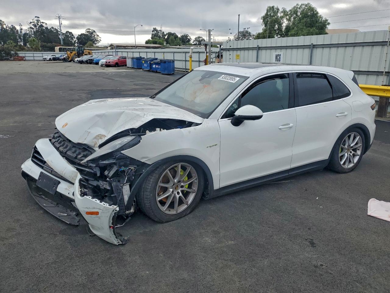 2020 Porsche Cayenne VIN WP1AE2AYXLDA22380 — COPART salvage auction photo