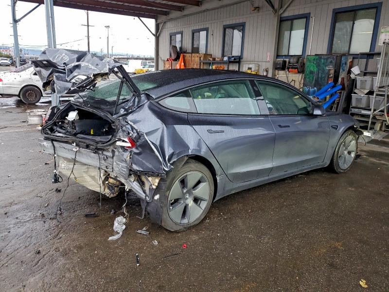 2022 Tesla Model 3 VIN 5YJ3E1EB4NF274826 COPART salvage auction — REAR END, Ca - Salvage Certificate, sold $4,300 on 2026-07-02 (photo 3)