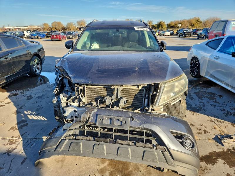 2014 Nissan Pathfinder VIN 5N1AR2MM3EC724320 COPART salvage auction — FRONT END, TX - SALVAGE VEHICLE TITLE, sold $1,300 on 2026-07-02 (photo 5)