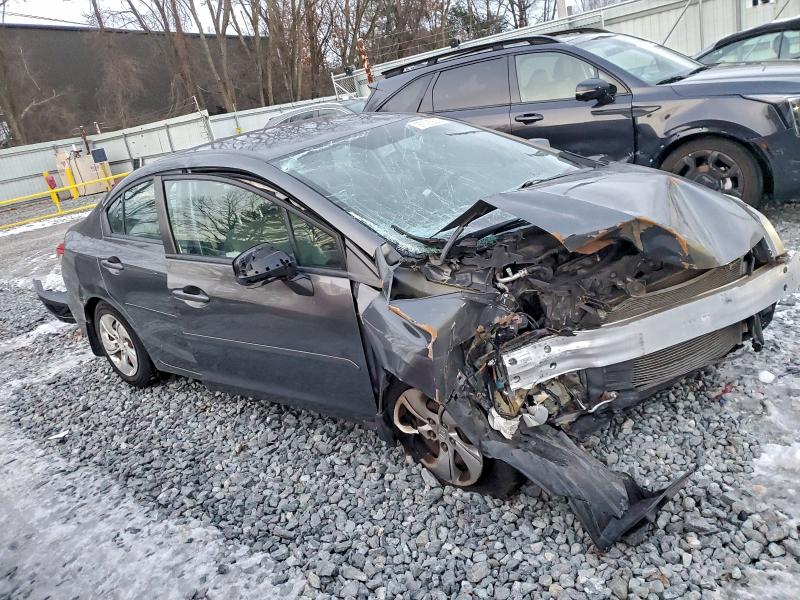 2013 Honda Civic VIN 2HGFB2F58DH569507 COPART salvage auction — FRONT END, Id - Salvage Certificate Of Title, sold $400 on 2026-07-06 (photo 4)