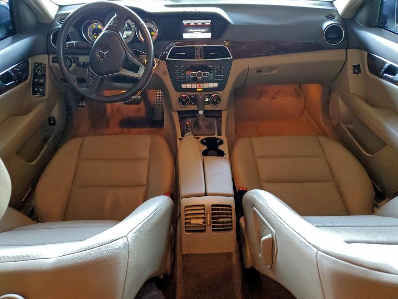 2014 Mercedes-benz C-klasse VIN WDDGF8AB6ER315373 COPART salvage auction — VANDALISM, Ca - Non-Repairable Vehicle Cert, sold $25 on 2026-07-09 (photo 8)