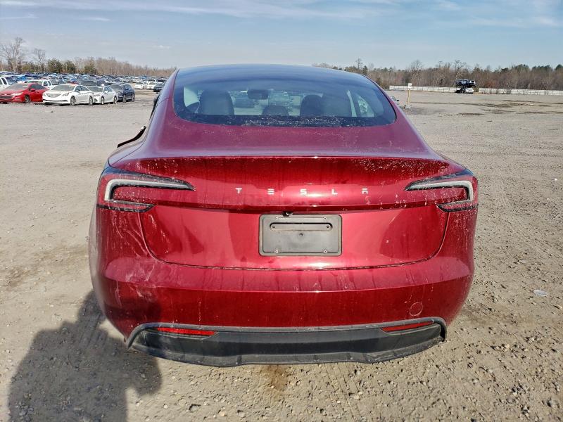 2025 Tesla Model 3 VIN 5YJ3E1EA5SF900581 COPART salvage auction — SIDE, Va - Cert Of Title - Salvage, sold $8,100 on 2026-07-22 (photo 6)