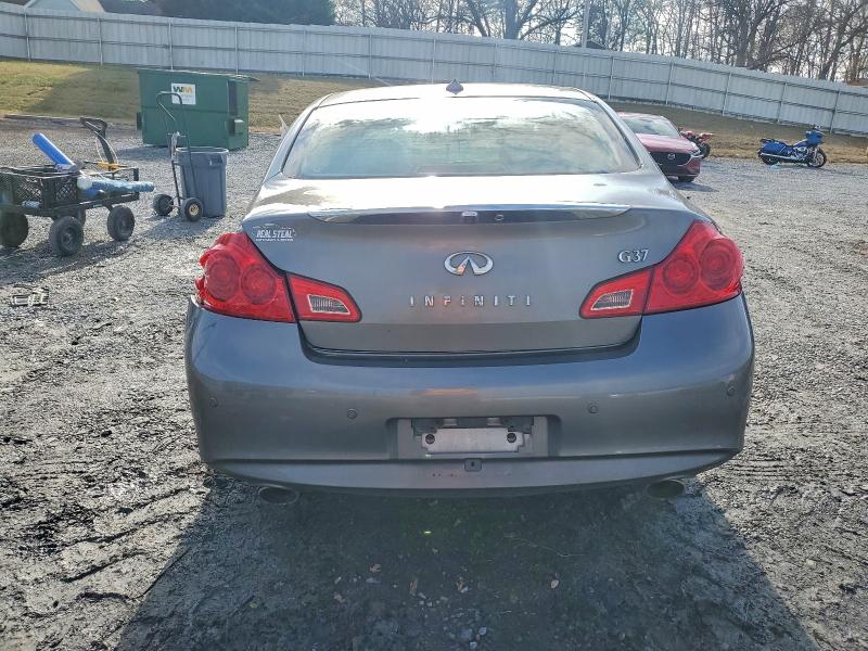 2013 Infiniti G VIN JN1CV6AP0DM718629 COPART salvage auction — SIDE, Nc - Salvage Certificate Of Title, sold $425 on 2026-07-29 (photo 6)
