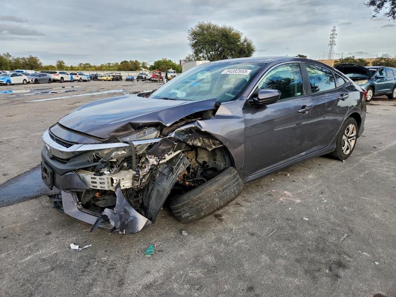 2018 Honda Civic VIN 19XFC2F55JE030247 COPART salvage auction — FRONT END, Salvage Title, sold $925 on 2026-07-21 (photo 1)