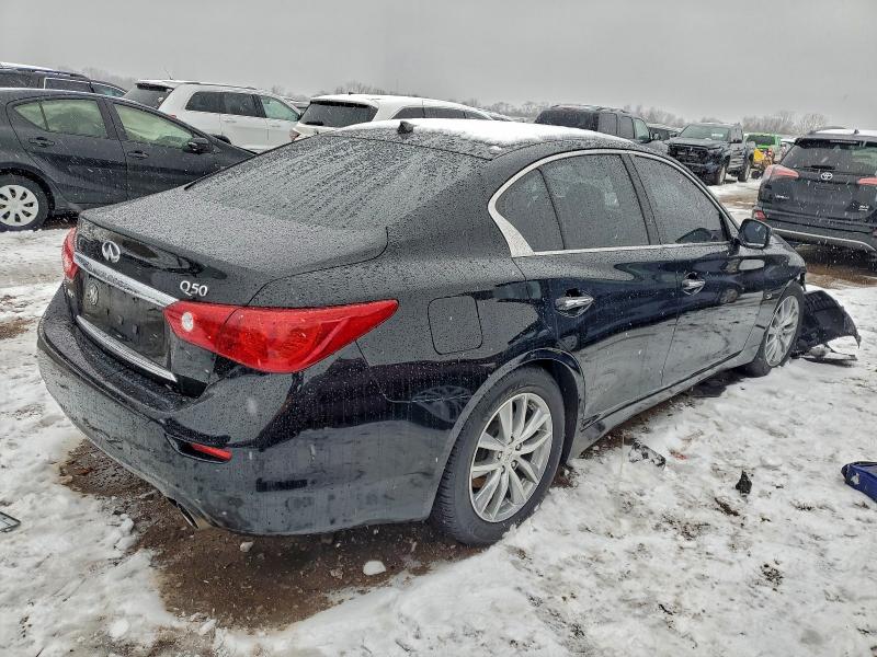 2015 Infiniti Q50 VIN JN1BV7AR3FM416905 COPART salvage auction — FRONT END, Il - Salvage Certificate, sold $2,700 on 2026-07-09 (photo 3)