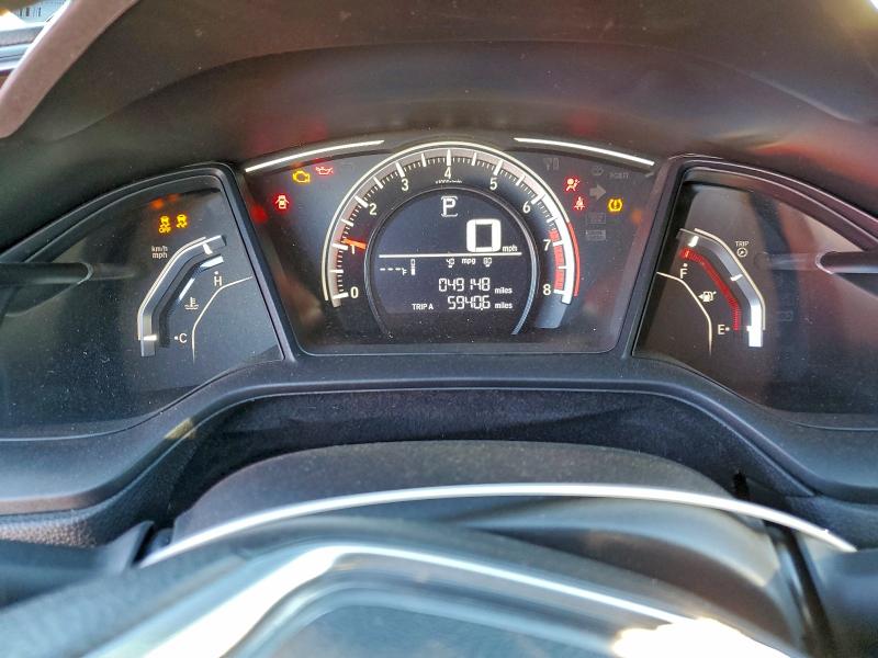 2018 Honda Civic VIN 2HGFC2F50JH605313 COPART salvage auction — FRONT END, Ca - Salvage Certificate, sold $3,000 on 2026-07-20 (photo 9)