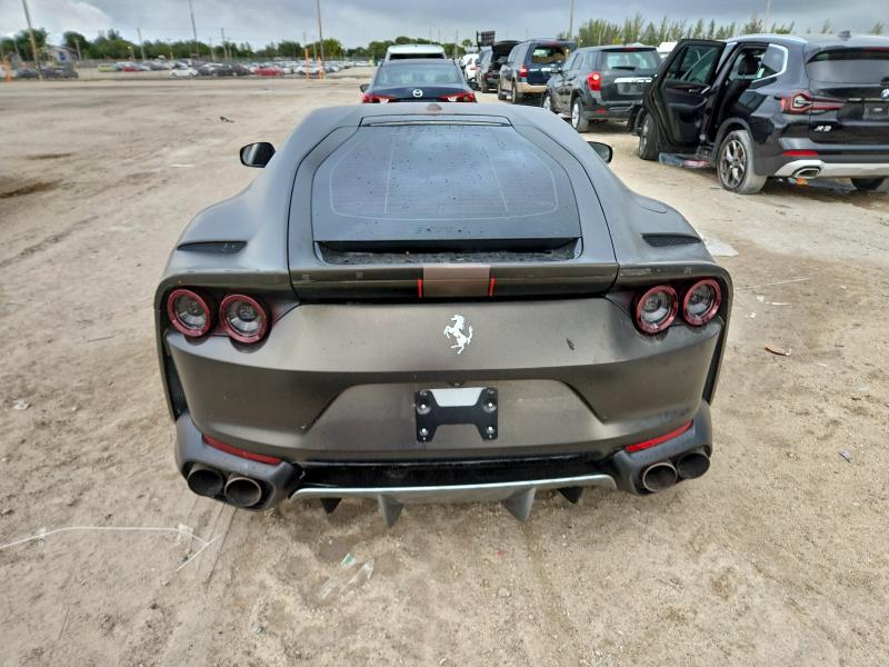 2018 Ferrari 812 superfast VIN ZFF83CLA6J0235697 COPART salvage auction — WATER/FLOOD, Fl - Cert Of Title-Slvg Rebld Flood, sold $169,000 on 2026-07-09 (photo 6)