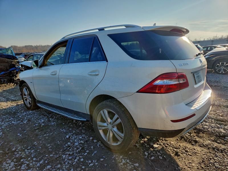 2012 Mercedes-benz Ml-class VIN 4JGDA5HB8CA026826 COPART salvage auction — FRONT END, Il - Salvage Certificate, sold $2,300 on 2026-07-20 (photo 2)