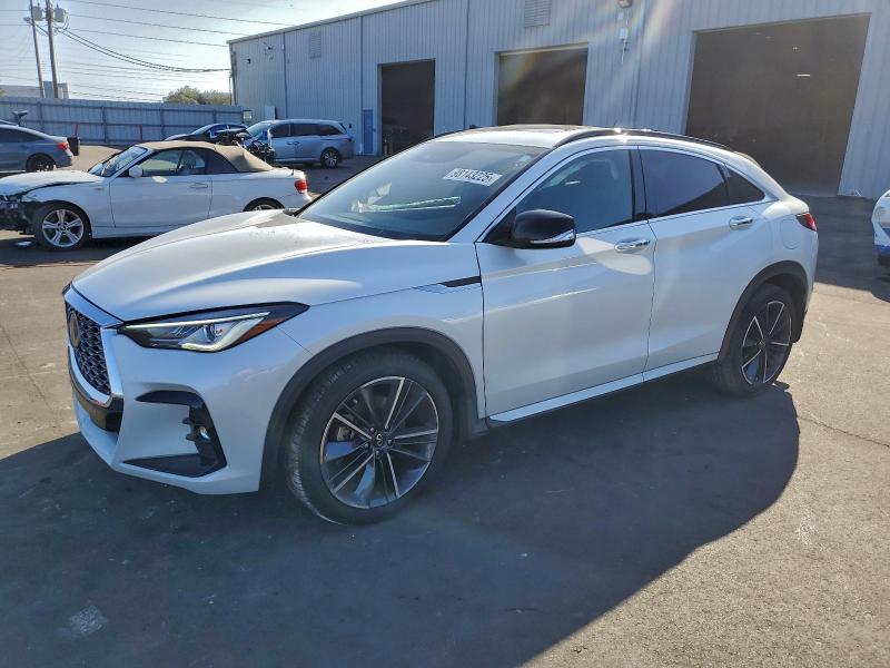 2025 Infiniti Qx55 VIN 3PCAJ5JR9SF100792 COPART salvage auction — SIDE, Fl - Certificate Of Destruction, sold $7,300 on 2026-07-08 (photo 1)