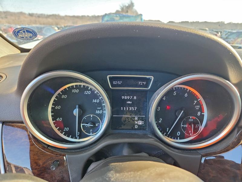 2012 Mercedes-benz Ml-class VIN 4JGDA5HB8CA026826 COPART salvage auction — FRONT END, Il - Salvage Certificate, sold $2,300 on 2026-07-20 (photo 9)