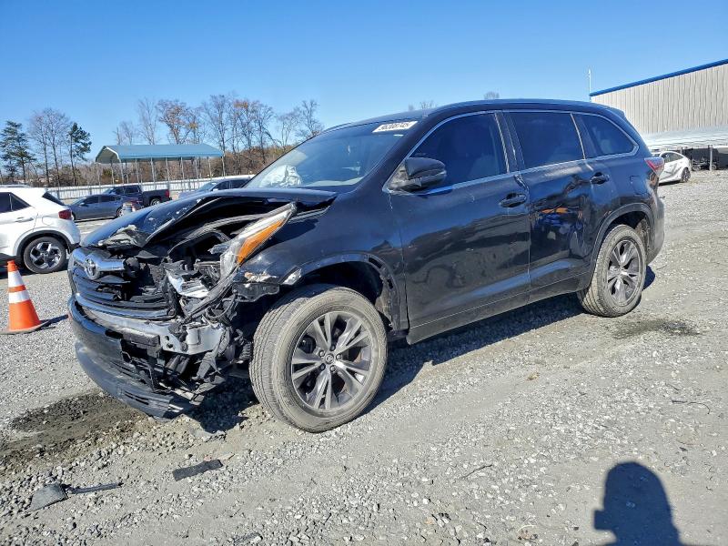 2016 Toyota Highlander VIN 5TDKKRFH1GS160271 COPART salvage auction — FRONT END, Salvage Title, sold $3,750 on 2026-07-15 (photo 1)