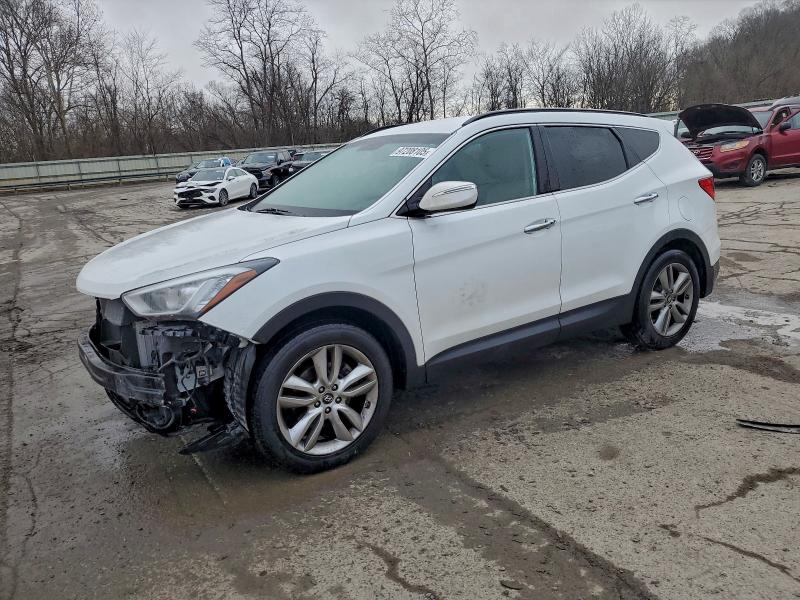 2014 Hyundai Santa fe VIN 5XYZU3LA4EG214038 COPART salvage auction — FRONT END, Md - Cert Of Salvage < 75% Damage, sold $2,200 on 2026-07-02 (photo 1)
