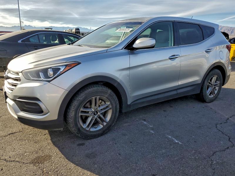 2018 Hyundai Santa fe VIN 5XYZTDLB0JG568764 COPART salvage auction — MINOR DENT/SCRATCHES, Nv -, sold $725 on 2026-07-29 (photo 1)