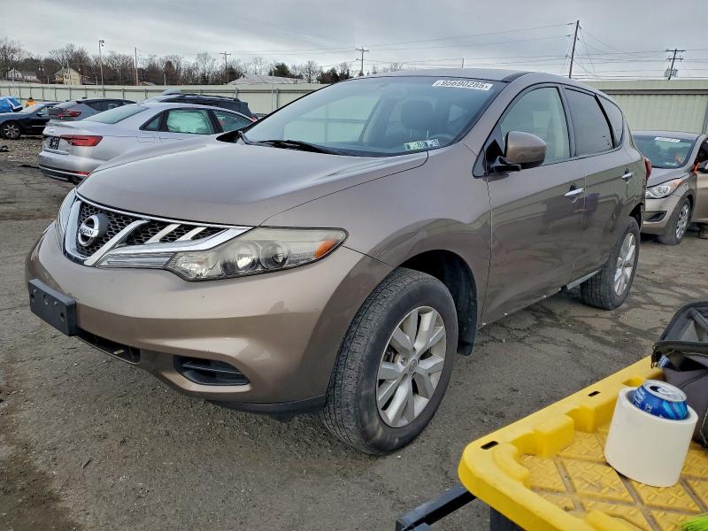 2012 Nissan Murano VIN JN8AZ1MW2CW222379 COPART salvage auction — FRONT END, Pa - Certificate Of Salvage, sold $600 on 2026-07-07 (photo 1)