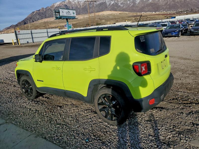 2017 Jeep Renegade VIN ZACCJABB5HPF75652 COPART salvage auction — FRONT END, Ut - Salvage Certificate, sold $625 on 2026-07-06 (photo 2)