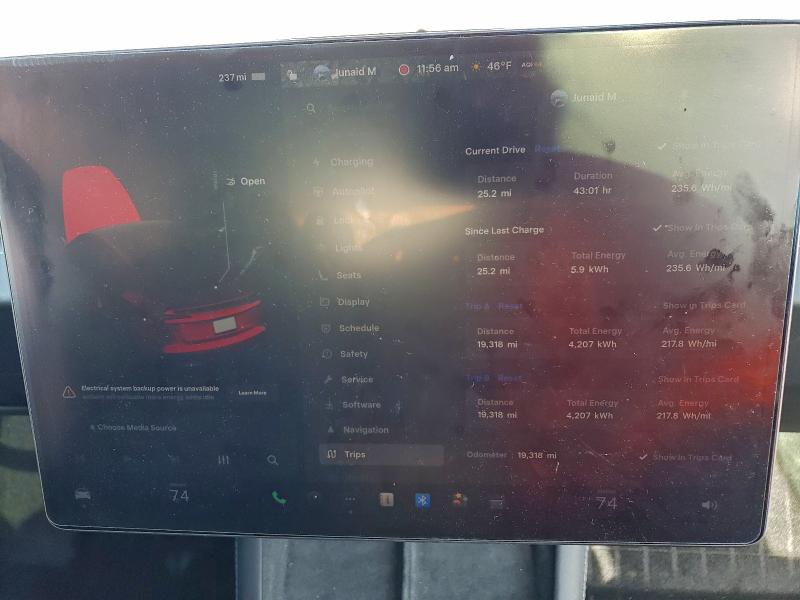 2025 Tesla Model 3 VIN 5YJ3E1EA5SF900581 COPART salvage auction — SIDE, Va - Cert Of Title - Salvage, sold $8,100 on 2026-07-22 (photo 9)