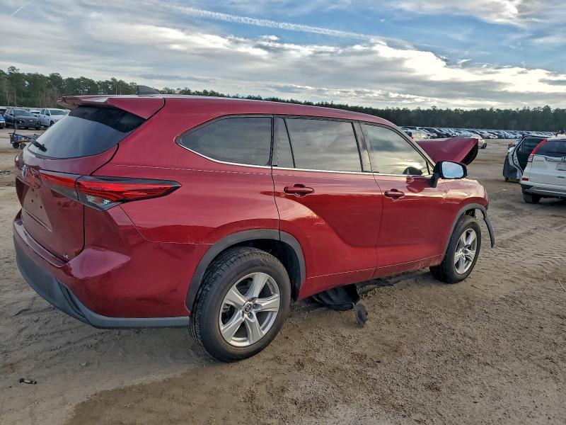 2022 Toyota Highlander VIN 5TDZZRAH3NS102287 COPART salvage auction — FRONT END, Sc - Cert Of Title-Salvage, sold $8,200 on 2026-07-29 (photo 3)