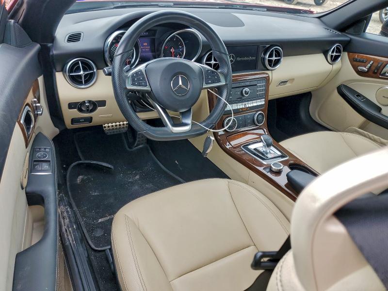 2018 Mercedes-Benz SLC-Class VIN WDDPK3JAXJF149781 COPART salvage auction — Front End, TX - SALVAGE VEHICLE TITLE, sold $8,300 on 2026-01-09 (photo 8)