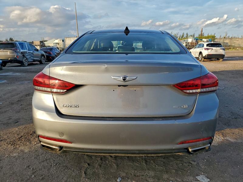 2016 Hyundai Genesis VIN KMHGN4JE6GU111796 COPART salvage auction — SIDE, Salvage Title, sold $3,550 on 2026-07-28 (photo 6)