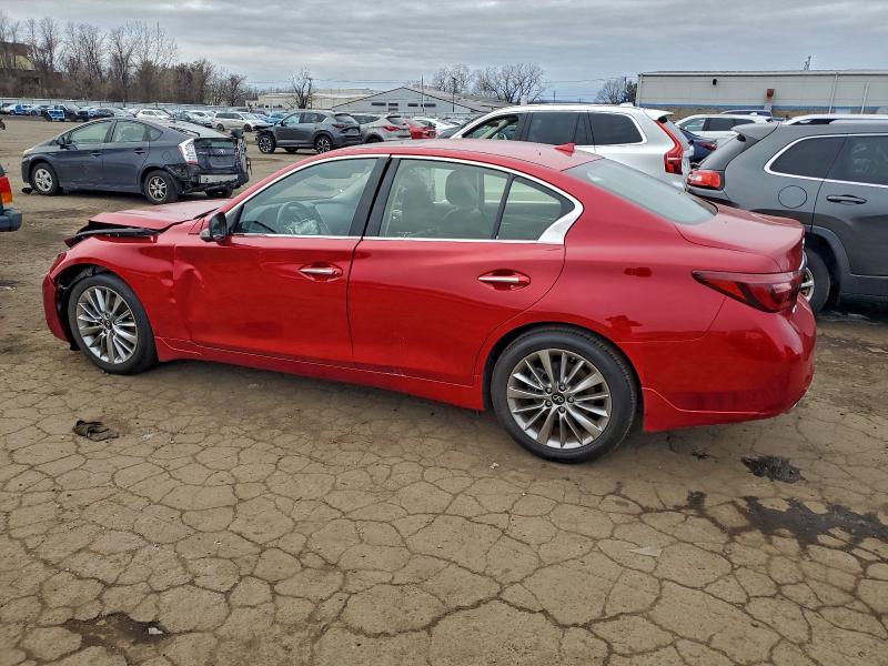 2021 Infiniti Q50 VIN JN1EV7BR2MM756216 COPART salvage auction — FRONT END, Ct - Cert Of Title-Parts Only Salva, sold $4,700 on 2026-07-07 (photo 2)
