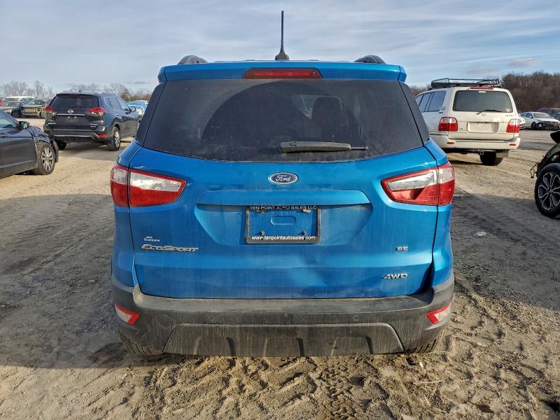 2019 Ford Ecosport VIN MAJ6S3GL9KC266114 COPART salvage auction — FRONT END, Pa - Certificate Of Salvage, sold $1,600 on 2026-07-17 (photo 6)