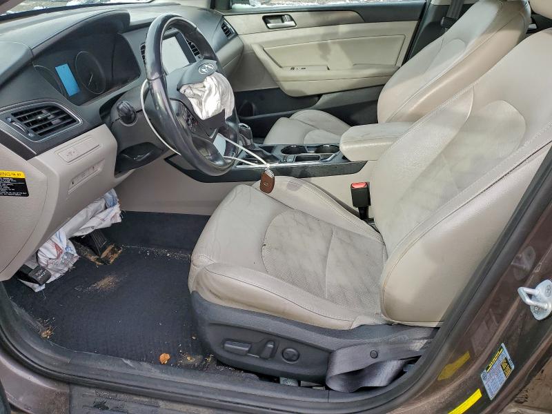 2016 Hyundai Sonata VIN 5NPE34AF4GH422695 COPART salvage auction — FRONT END, OH - CERT OF TITLE-SALVAGE, sold $1,450 on 2026-07-02 (photo 7)