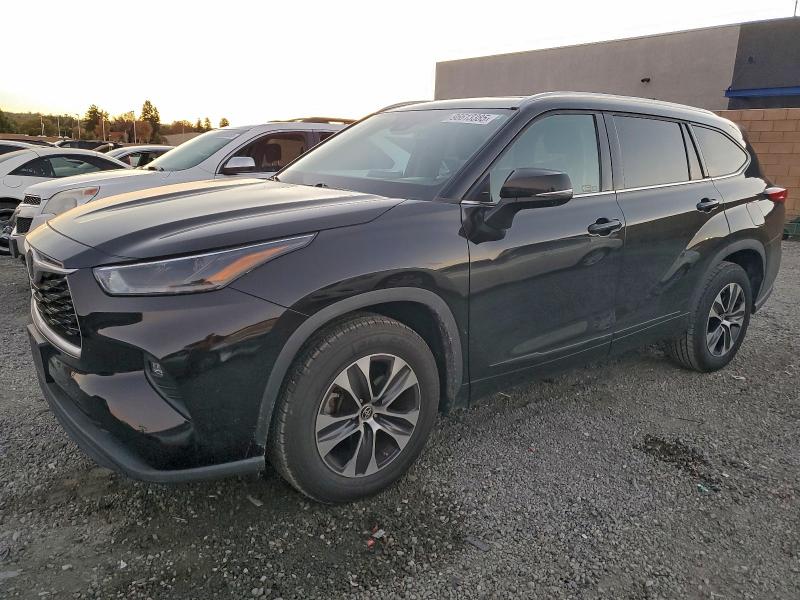 2021 Toyota Highlander VIN 5TDHZRAH0MS039109 COPART salvage auction — REAR END, Ca - Salvage Certificate, sold $20,400 on 2026-07-08 (photo 1)