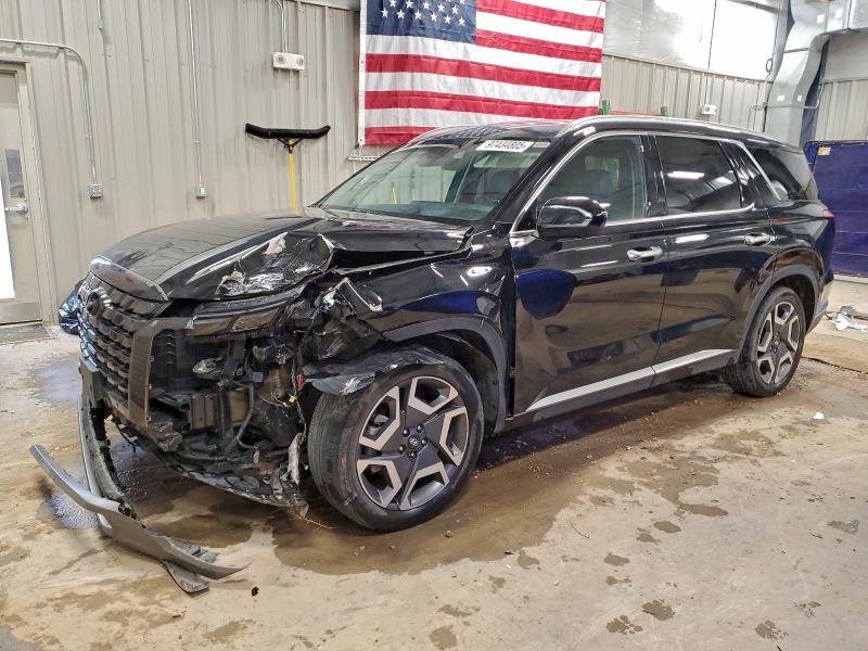 2023 Hyundai Palisade VIN KM8R5DGE8PU574023 COPART salvage auction — FRONT END, Wy - Cert Of Title-Salvage, sold $100 on 2026-07-29 (photo 1)