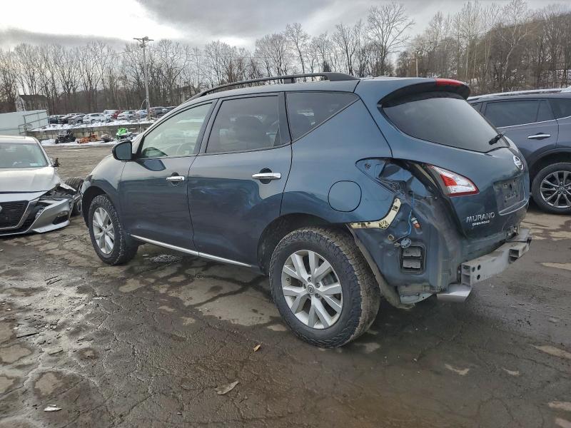 2014 Nissan Murano VIN JN8AZ1MWXEW532458 COPART salvage auction — REAR END, Salvage Title, sold $450 on 2026-07-09 (photo 2)