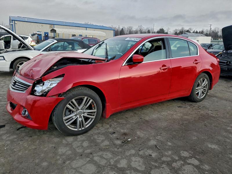 2013 Infiniti G VIN JN1CV6AP1DM303643 COPART salvage auction — FRONT END, Salvage Title, sold $825 on 2026-07-14 (photo 1)