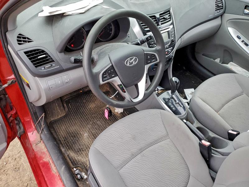 2012 Hyundai Accent VIN KMHCU4AE7CU184803 COPART salvage auction — REAR END, Other, sold $125 on 2026-07-30 (photo 8)
