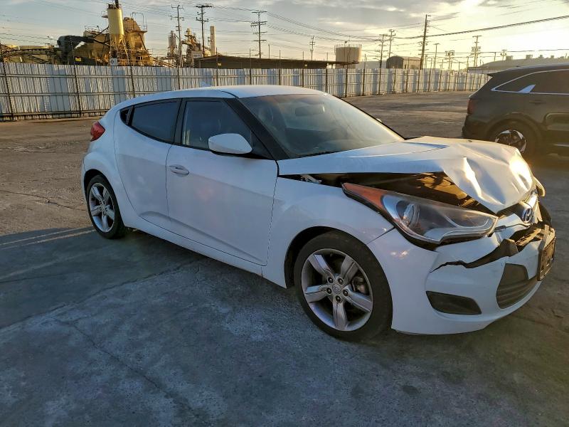 2015 Hyundai Veloster VIN KMHTC6AD1FU224674 COPART salvage auction — FRONT END, Ca - Salvage Certificate, sold $875 on 2026-07-15 (photo 4)