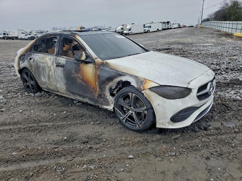2023 Mercedes-benz C class VIN W1KAF4GBXPR097446 COPART salvage auction — INTERIOR BURN, TN - SALVAGE CERTIFICATE, sold $5,800 on 2026-07-08 (photo 4)
