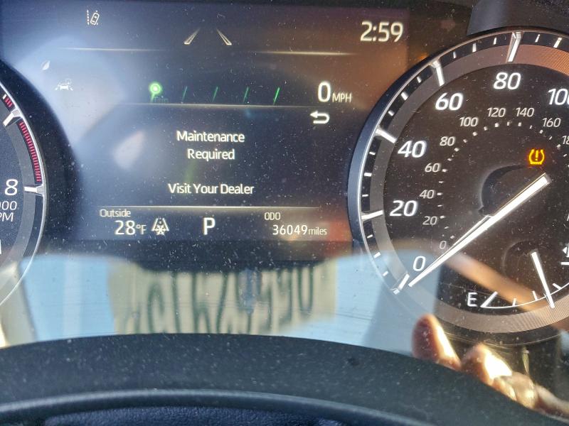 2021 Toyota Highlander VIN 5TDHZRBH7MS544871 COPART salvage auction — FRONT END, IL - SALVAGE CERTIFICATE, sold $16,800 on 2026-07-08 (photo 9)