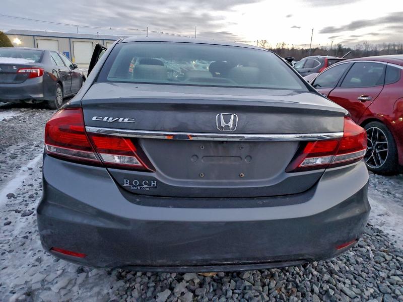 2013 Honda Civic VIN 2HGFB2F58DH569507 COPART salvage auction — FRONT END, Id - Salvage Certificate Of Title, sold $400 on 2026-07-06 (photo 6)