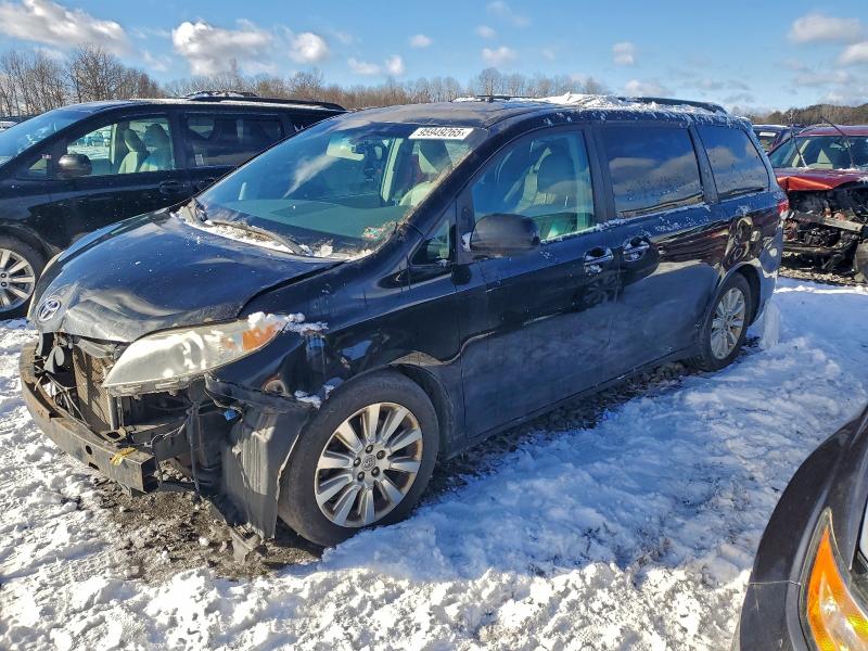 2012 Toyota Sienna VIN 5TDYK3DC5CS212025 COPART salvage auction — FRONT END, PA - CERT OF TITLE (P), sold $1,600 on 2026-07-16 (photo 1)