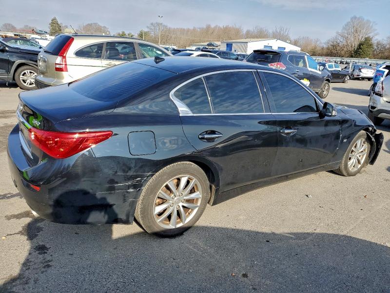 2014 Infiniti Q50 VIN JN1BV7AR6EM686063 COPART salvage auction — FRONT END, Nj - Cert Of Title-Salvage, sold $1,450 on 2026-07-28 (photo 3)