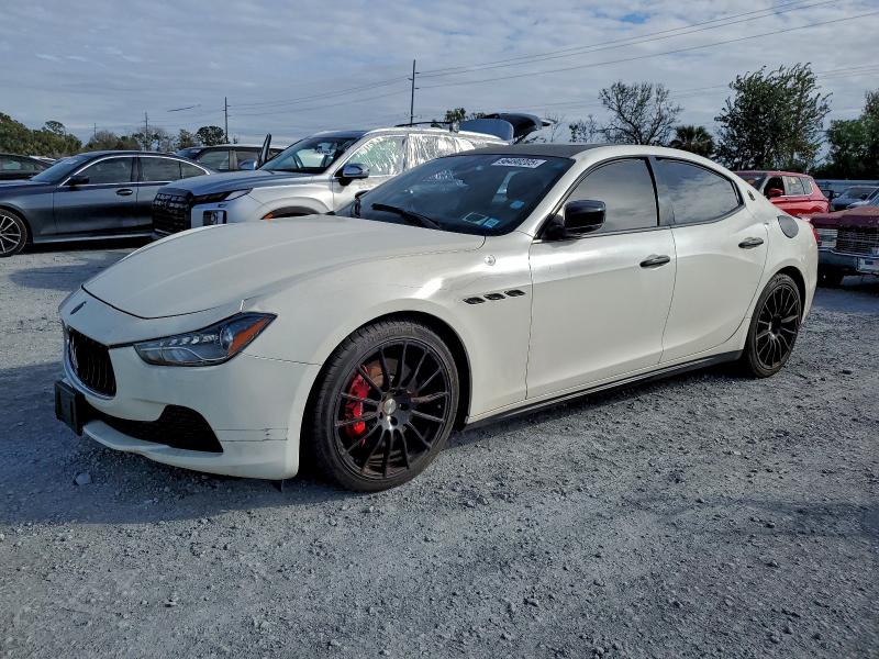 2016 Maserati Ghibli VIN ZAM57RTA6G1173547 COPART salvage auction — MECHANICAL, Ny - Mv-907A Salvage Certificate, sold $4,750 on 2026-07-17 (photo 1)